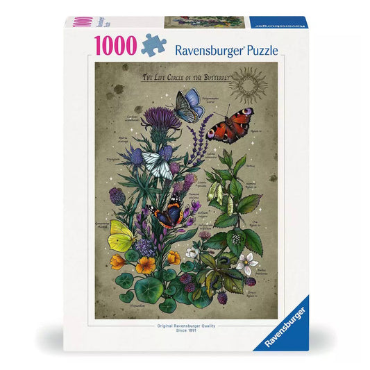 Ravensburger 1000 Piece Puzzle - The Life Circle of the Butterfly