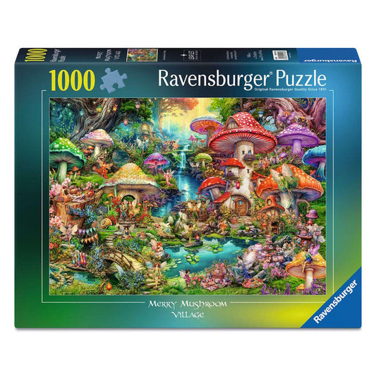 Ravensburger 1000 Piece Puzzle - Merry Mushroom Village