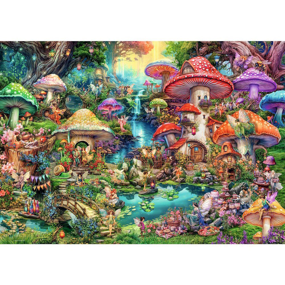 Ravensburger 1000 Piece Puzzle - Merry Mushroom Village