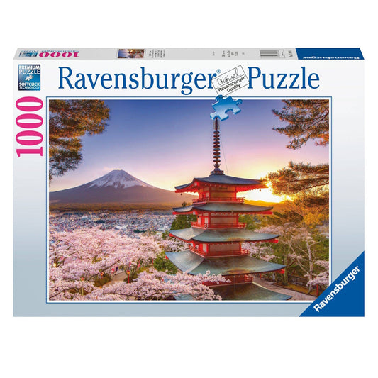 Ravensburger 1000 Piece Puzzle - Mount Fuji Cherry Blossom View