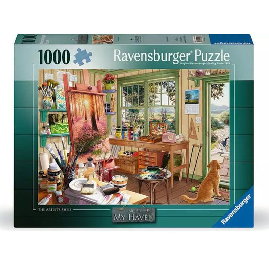 Ravensburger 1000 Piece Puzzle -  My Haven #11 - The Artist's Shed