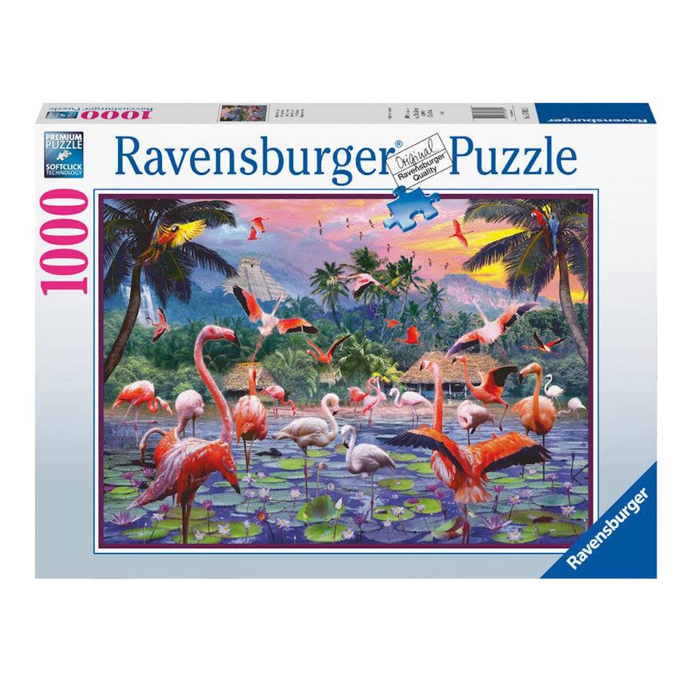 Ravensburger 1000 Piece Puzzle - Pink Flamingos