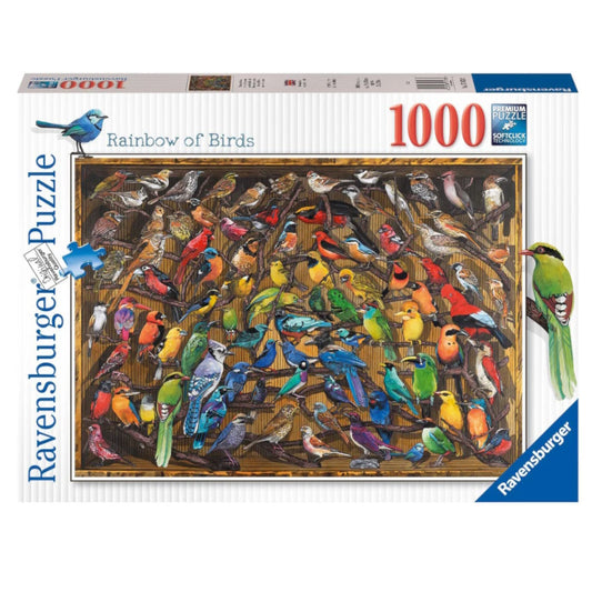 Ravensburger 1000 Piece Puzzle - Rainbow of Birds