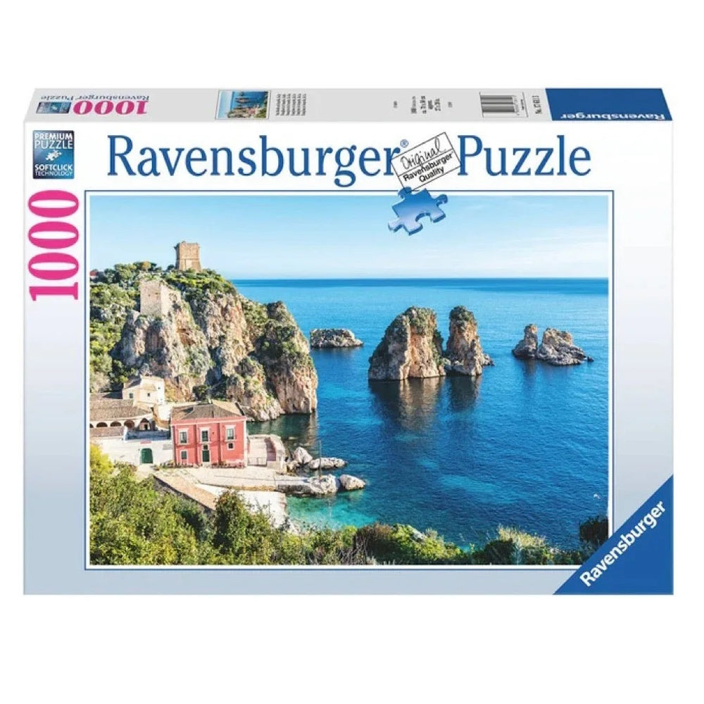 Ravensburger 1000 Piece Puzzle - Faraglioni Di Scopello Sicily