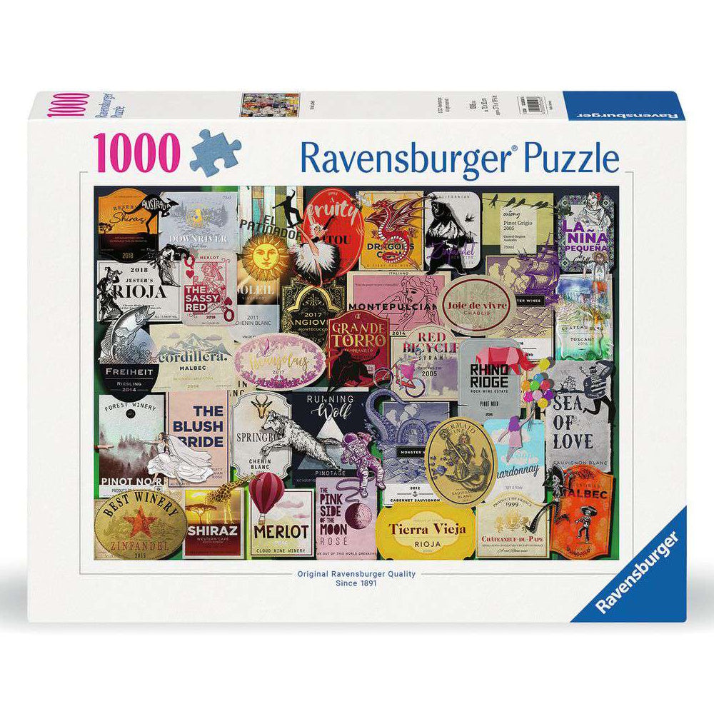 Ravensburger 1000 Piece Puzzle - Wine Labels