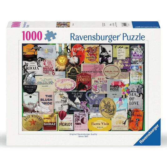 Ravensburger 1000 Piece Puzzle - Wine Labels
