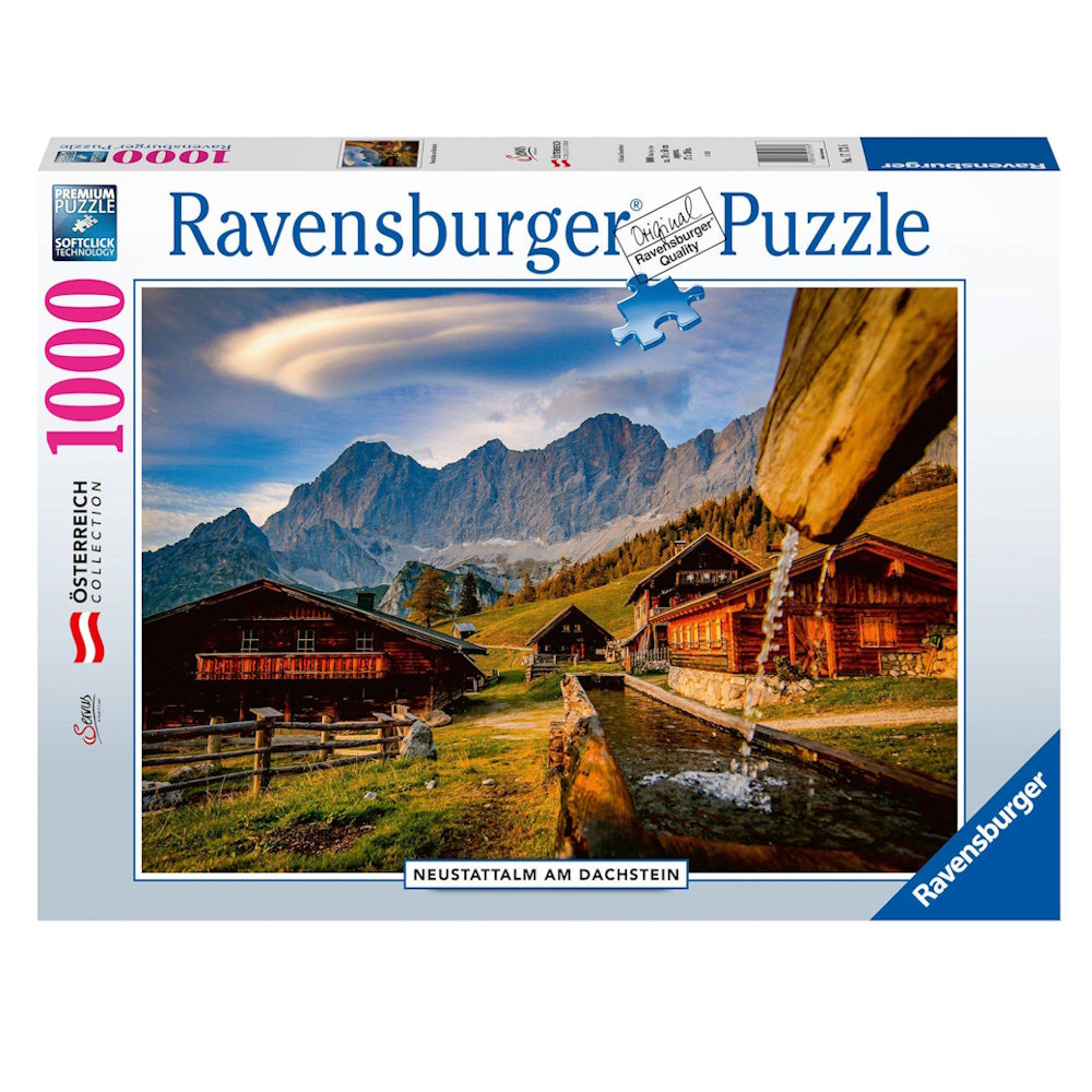 Ravensburger 1000 Piece Puzzle - Neustattalm, Dachstein Mountains