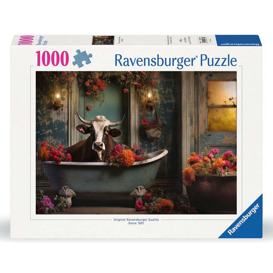 Ravensburger 1000 Piece Puzzle - The Cow with the Flowery Headdress