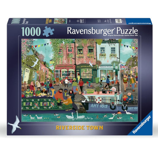 Ravensburger 1000 Piece Puzzle - Riverside Town