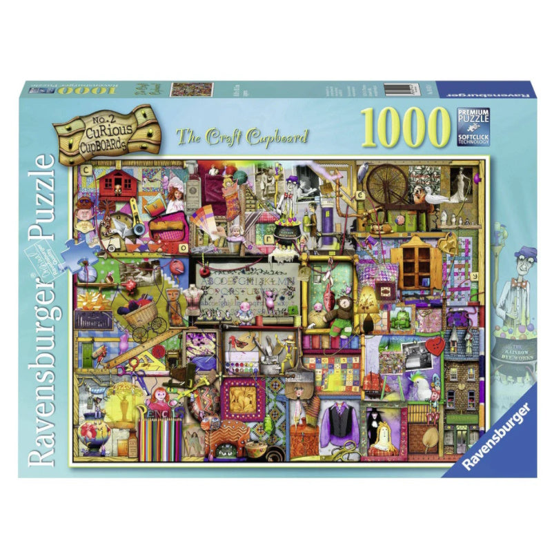 Ravensburger 1000 Piece Puzzle - Curious Cupboards #2 - The Craft Cupboard