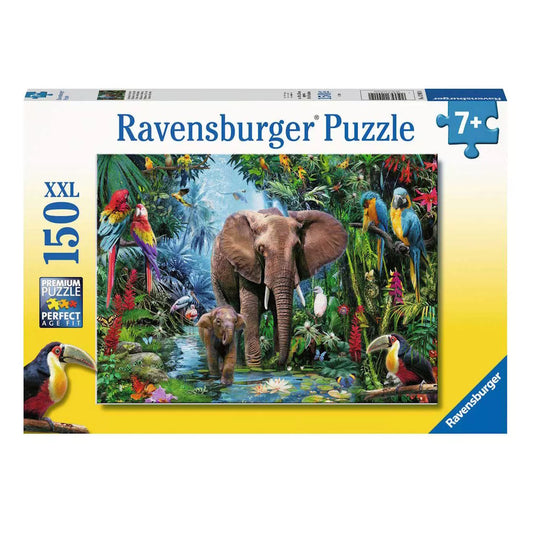 Ravensburger 150 Piece Puzzle - Elephants at the Oasis