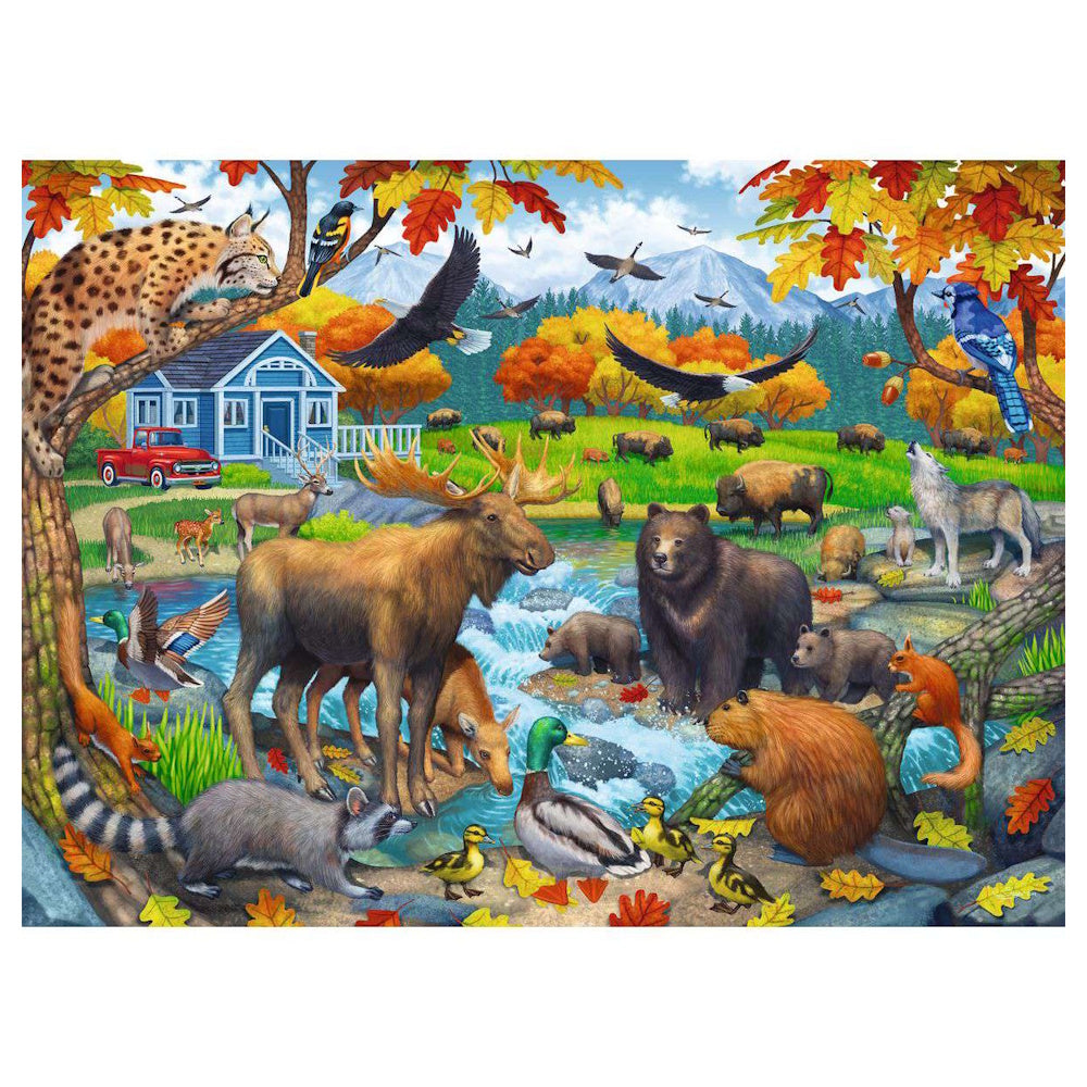 Ravensburger 150 Piece Puzzle - Wildlife Gathering