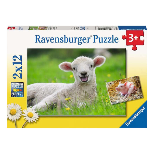 Ravensburger 2 x 12 Piece Puzzles - Farm Animals Babies