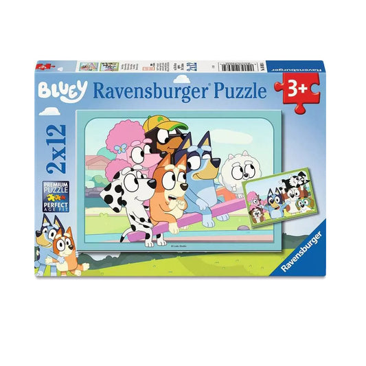 Ravensburger 2 x 12 Piece Puzzles - Fun with Bluey