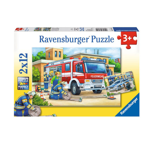 Ravensburger 2 x 12 Piece Puzzles - Police and Firefighters