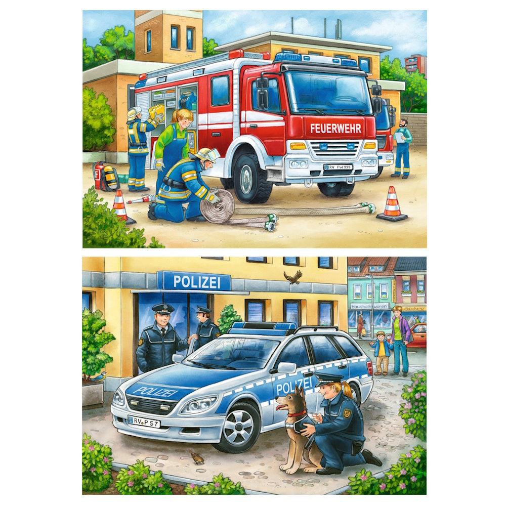 Ravensburger 2 x 12 Piece Puzzles - Police and Firefighters