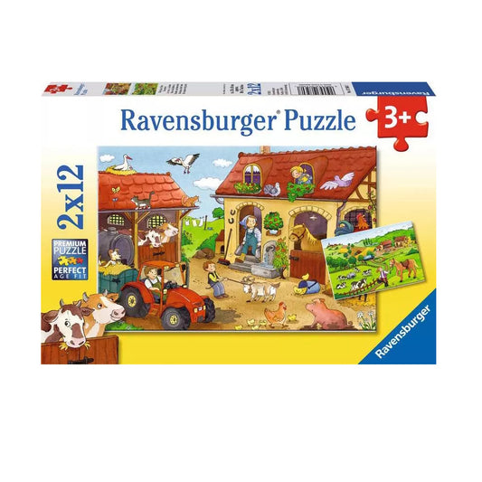 Ravensburger 2 x 12 Piece Puzzles - Working on the Farm
