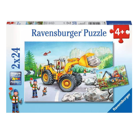 Ravensburger 2 x 24 Piece Puzzles - Diggers at Work