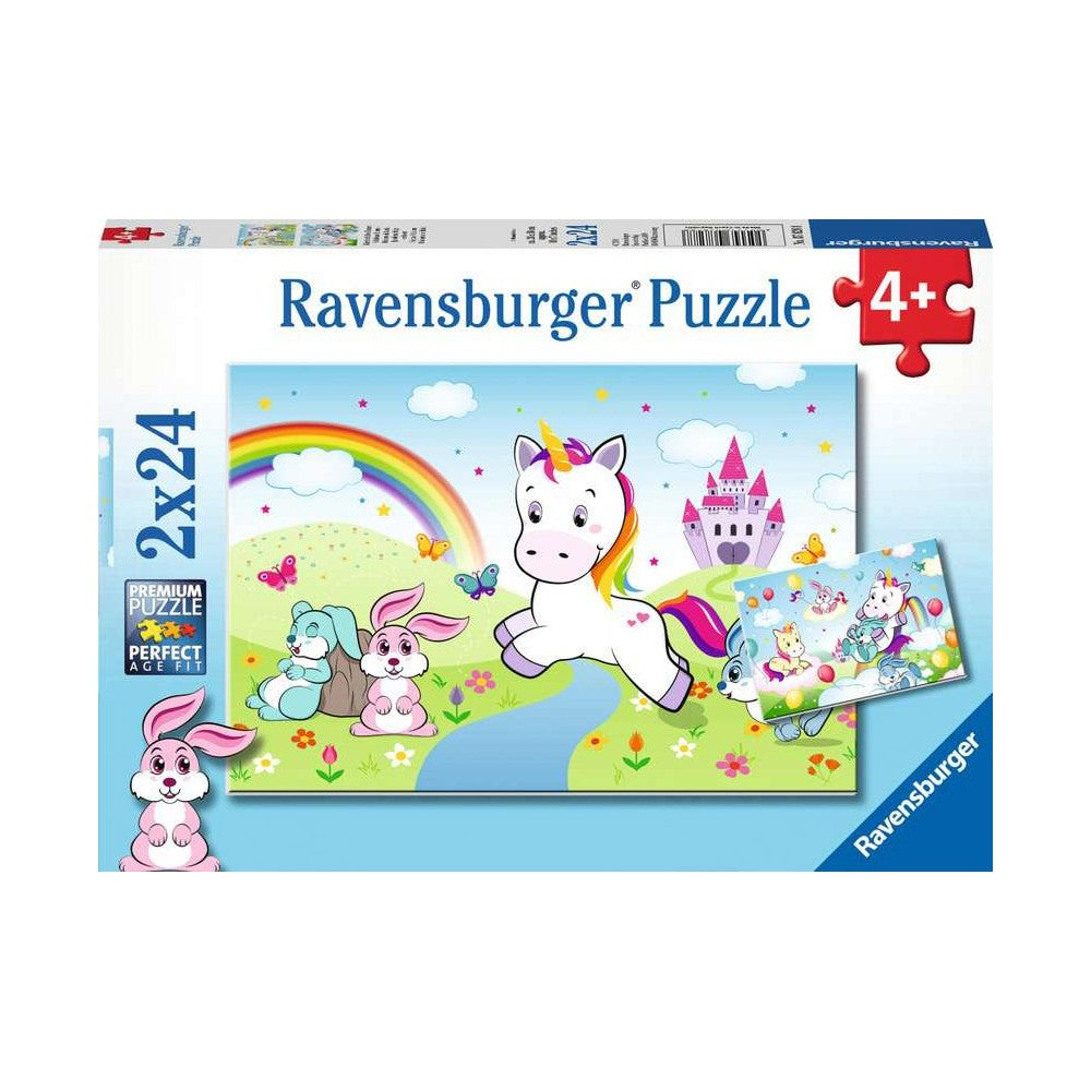 Ravensburger 2 x 24 Piece Puzzles - Fairytale Unicorn