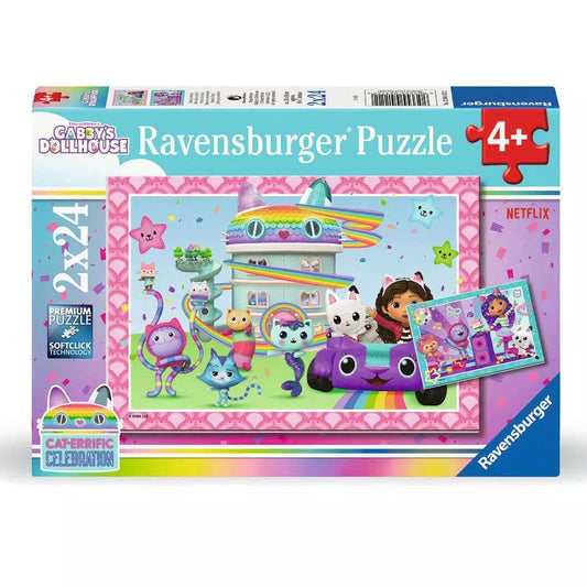 Ravensburger 2 x 24 Piece Puzzles - Gabby's Dollhouse