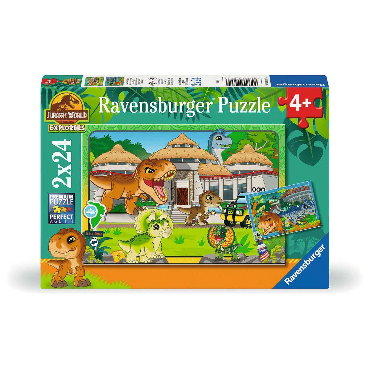 Ravensburger 2 x 24 Piece Puzzles - Jurassic World Explorers