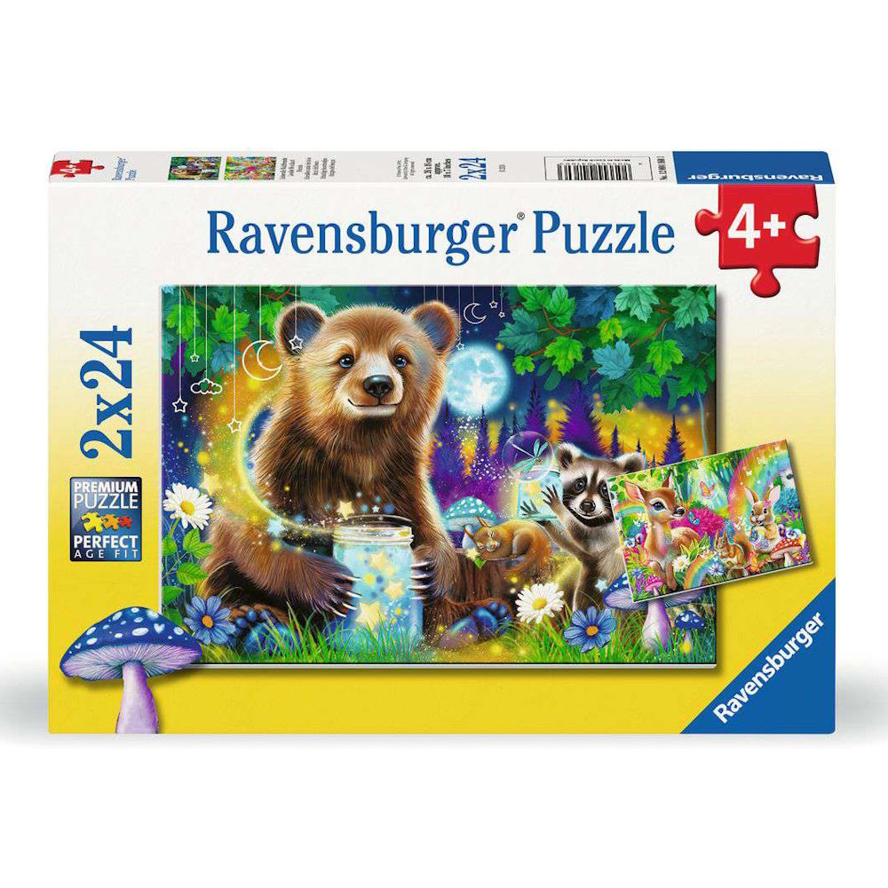 Ravensburger 2 x 24 Piece Puzzles - Loveable Woodland Friends