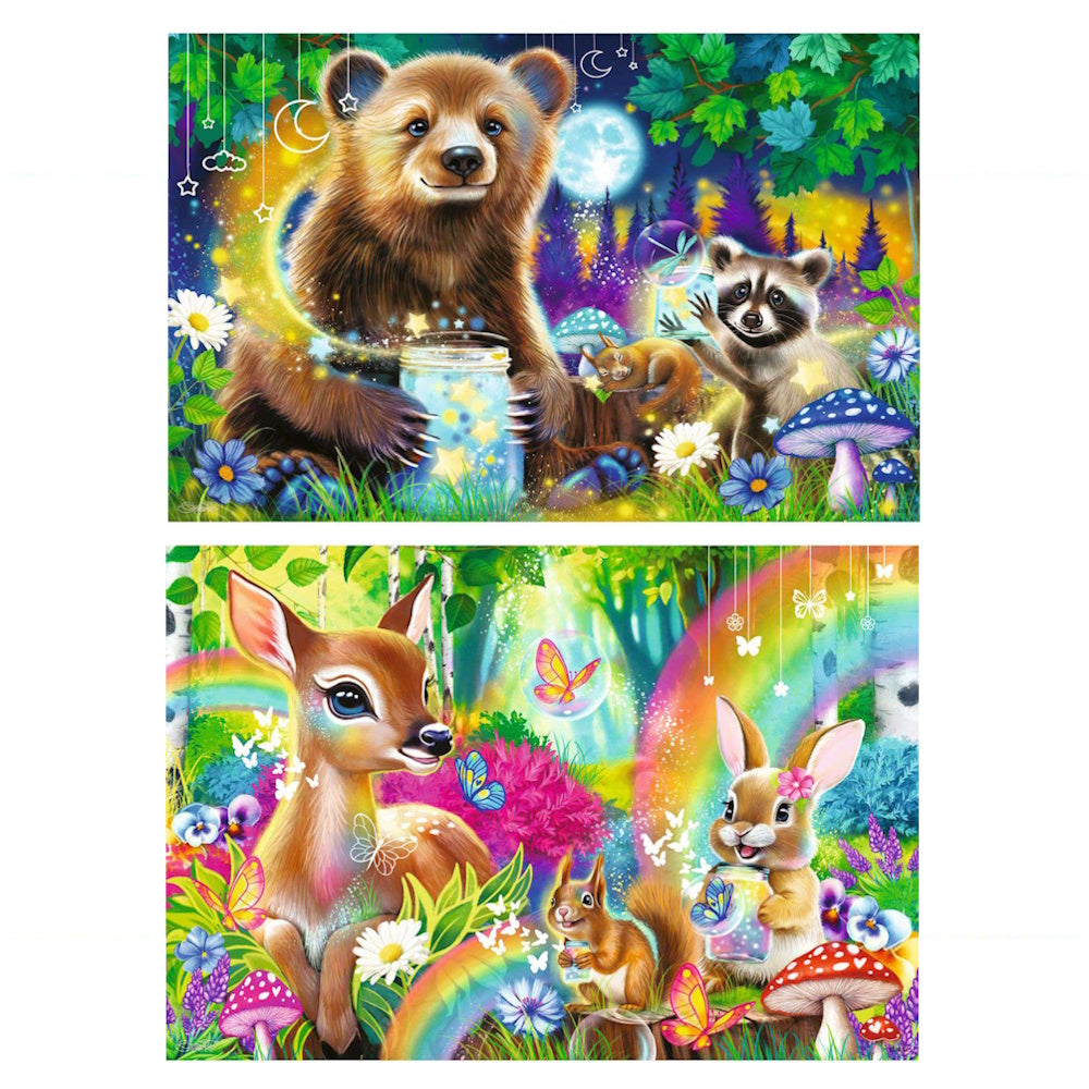 Ravensburger 2 x 24 Piece Puzzles - Loveable Woodland Friends