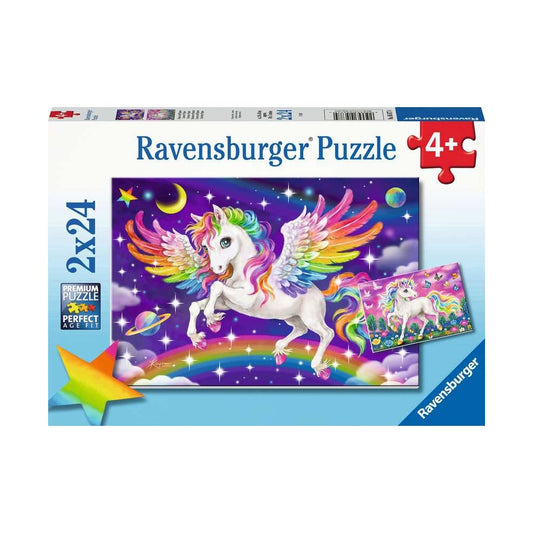 Ravensburger 2 x 24 Piece Puzzles - Unicorn & Pegasus