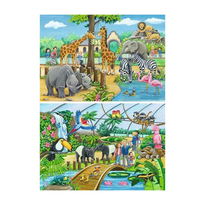 Ravensburger 2 x 24 Piece Puzzles - Welcome to the Zoo