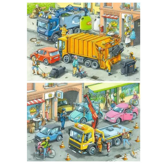 Ravensburger 2 x 24 Piece Puzzles - Working Trucks