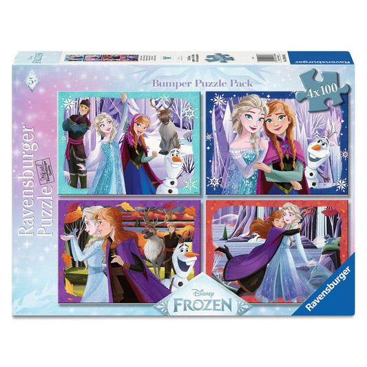 Ravensburger 4 x 100 Piece Puzzles - Frozen Magical Spirits