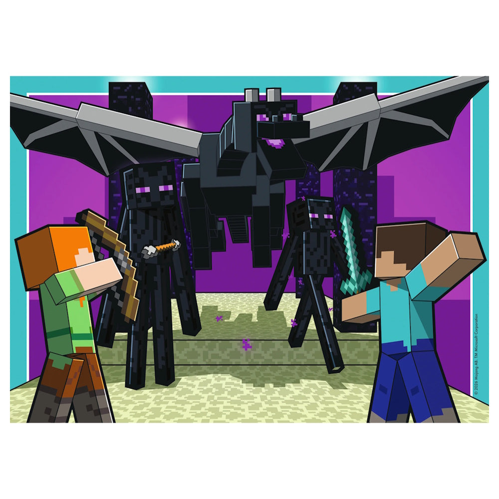 Ravensburger 4 x 100 Piece Puzzles - Minecraft Realms & Adventures
