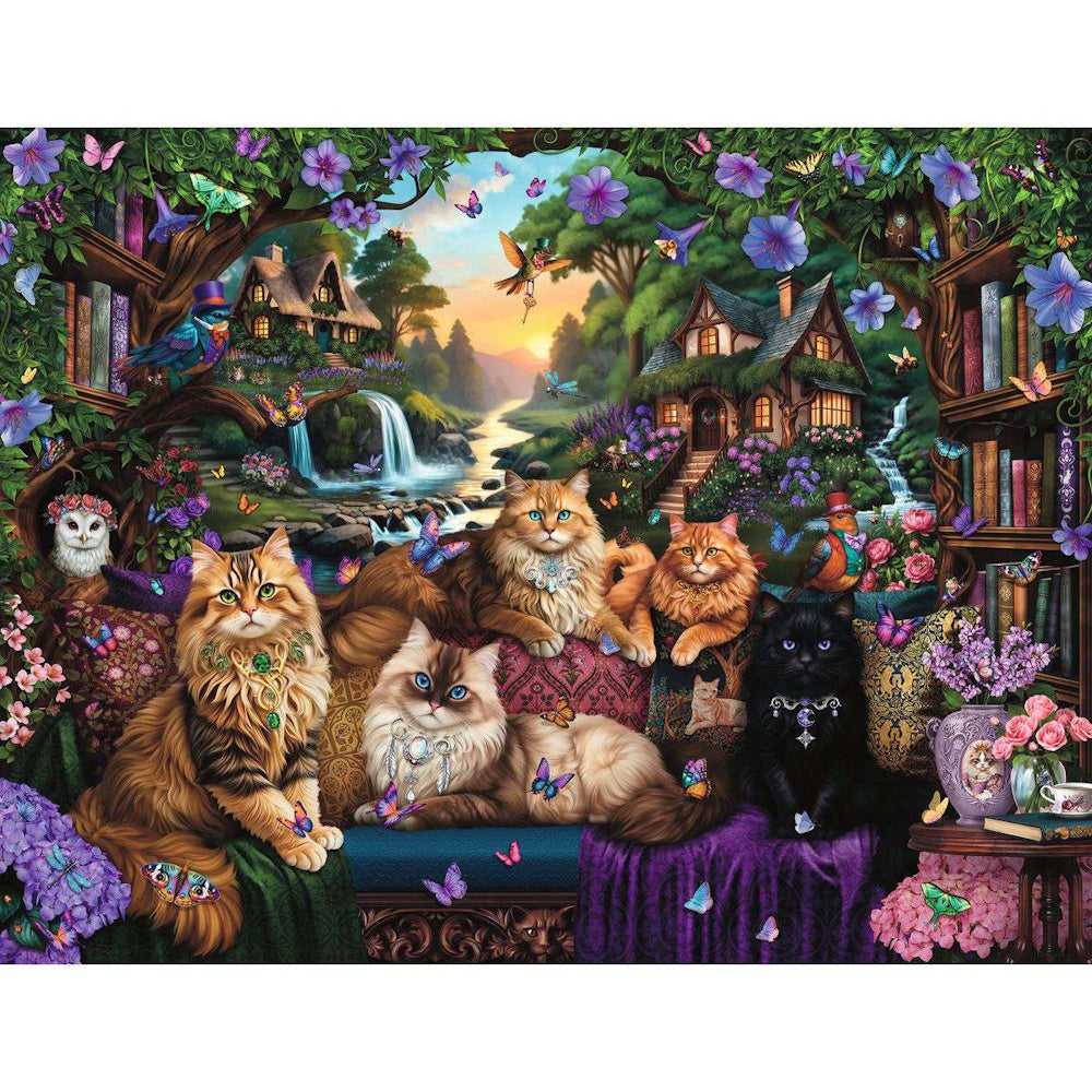 Ravensburger 2000 Piece Puzzle - Cat Tail Cottage