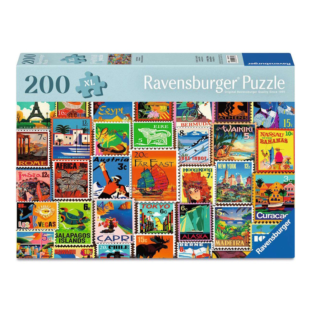 Ravensburger 200 XL Piece Puzzle - Travel Stamps