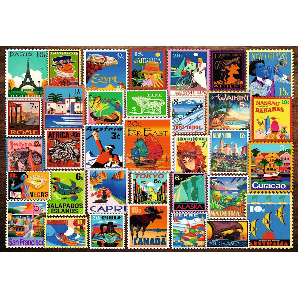 Ravensburger 200 XL Piece Puzzle - Travel Stamps