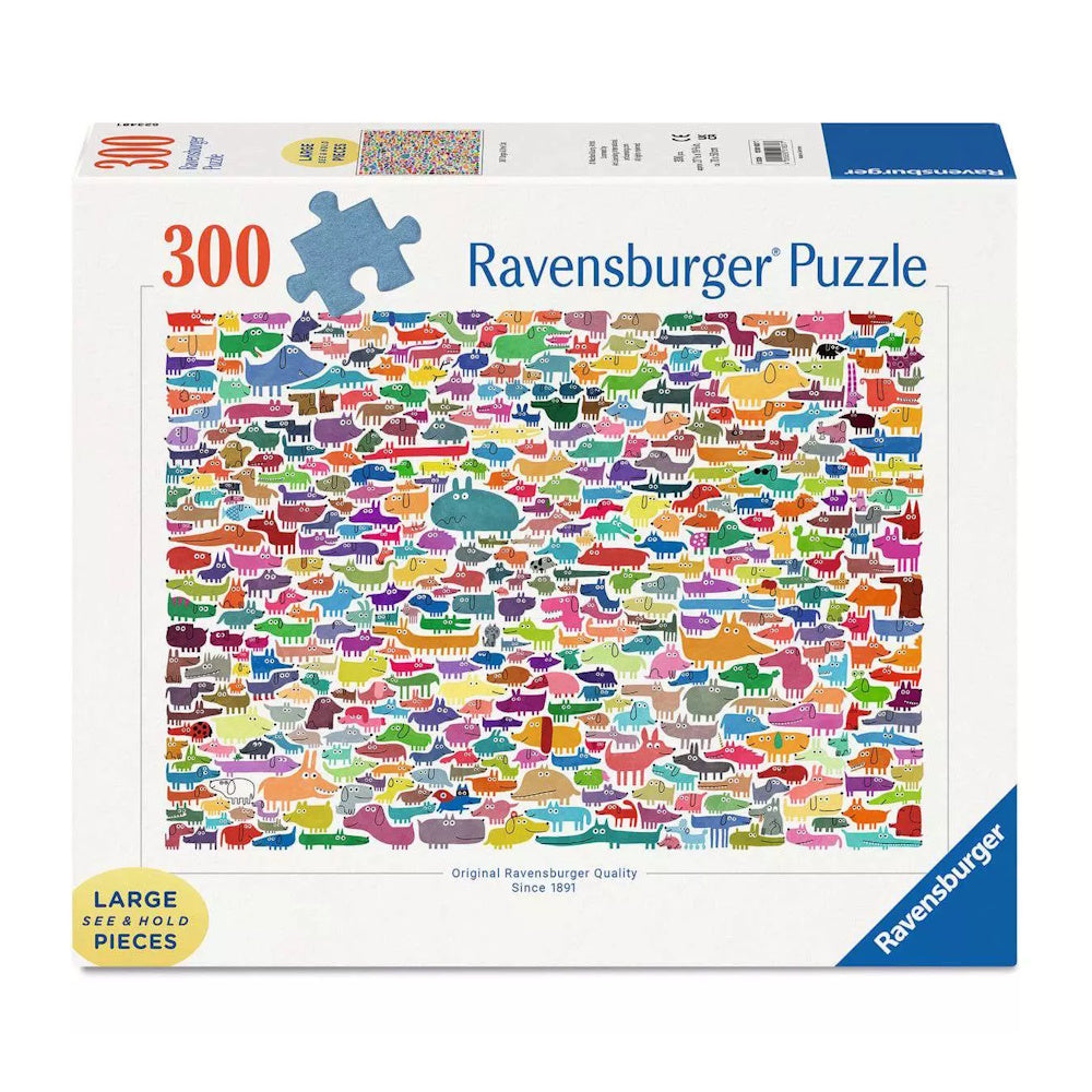 Ravensburger 300 LF Piece Puzzle - 387 Dogs & One Cat