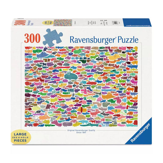 Ravensburger 300 LF Piece Puzzle - 387 Dogs & One Cat