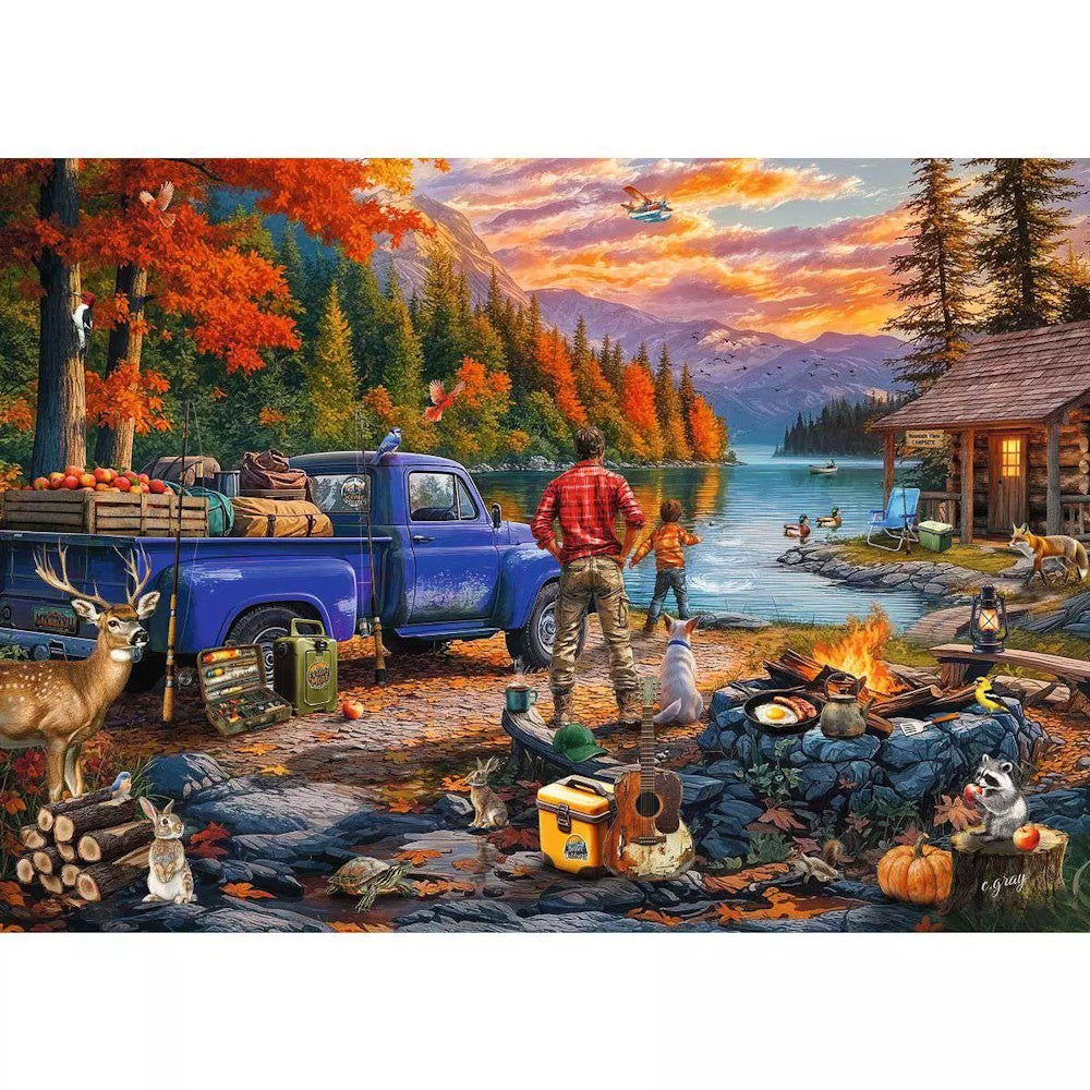 Ravensburger 300 LF Piece Puzzle - Sunset Lake