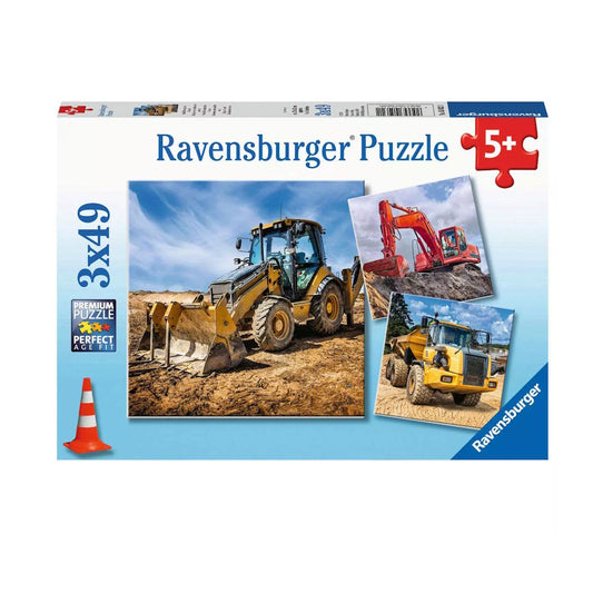 Ravensburger 3 x 49 Piece Puzzles - Digger at Work