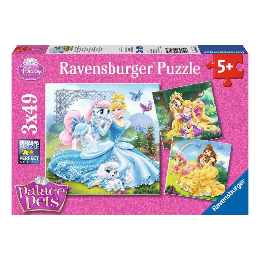 Ravensburger 3 x 49 Piece Puzzles - Disney Princess Palace Pets
