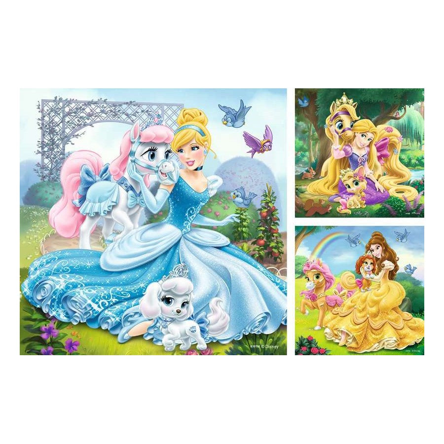 Ravensburger 3 x 49 Piece Puzzles - Disney Princess Palace Pets