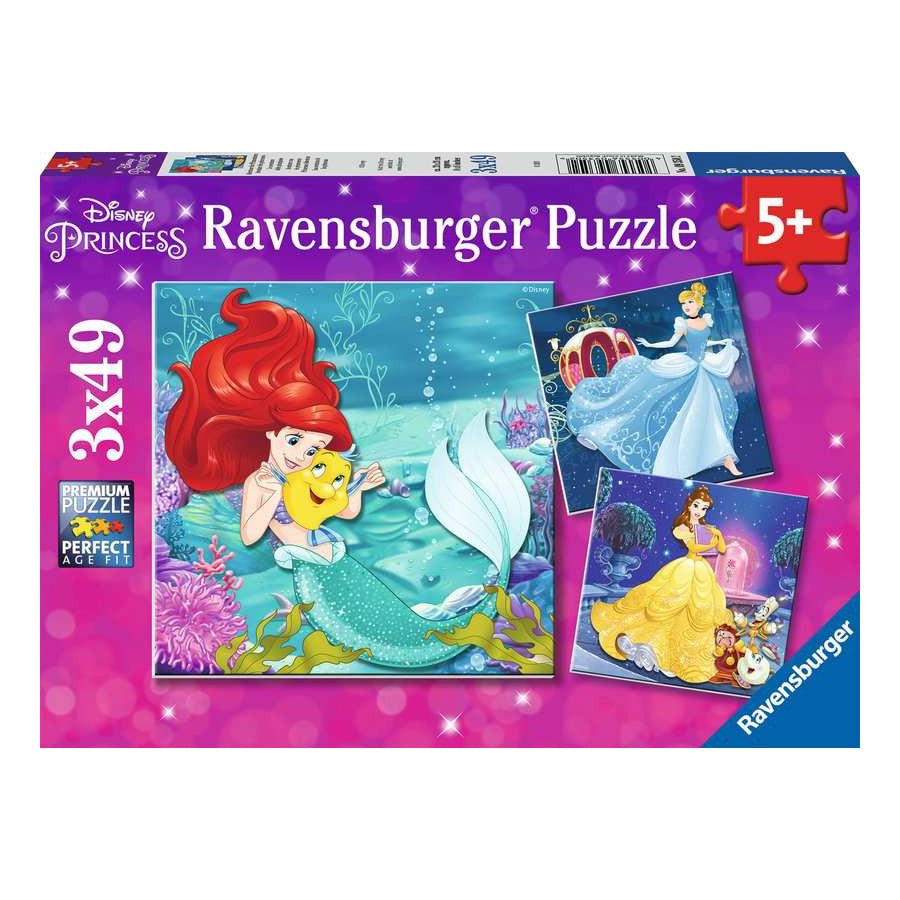 Ravensburger 3 x 49 Piece Puzzles - Disney Princesses Adventure