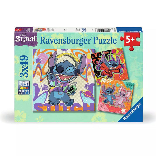 Ravensburger 3 x 49 Piece Puzzles - Disney Stitch