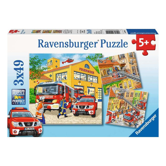 Ravensburger 3 x 49 Piece Puzzles - Fire Brigade Run