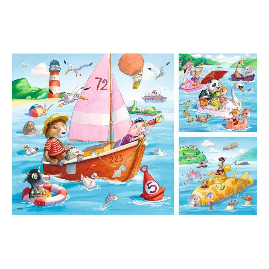 Ravensburger 3 x 49 Piece Puzzles - Fun on the Water