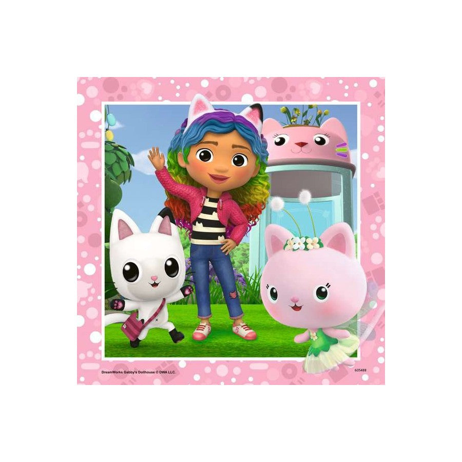 Ravensburger 3 x 49 Piece Puzzles - Gabby's Dollhouse It's Meow Time!