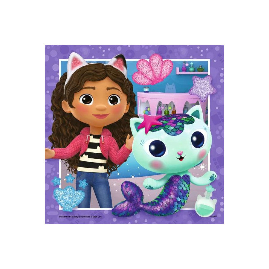 Ravensburger 3 x 49 Piece Puzzles - Gabby's Dollhouse It's Meow Time!