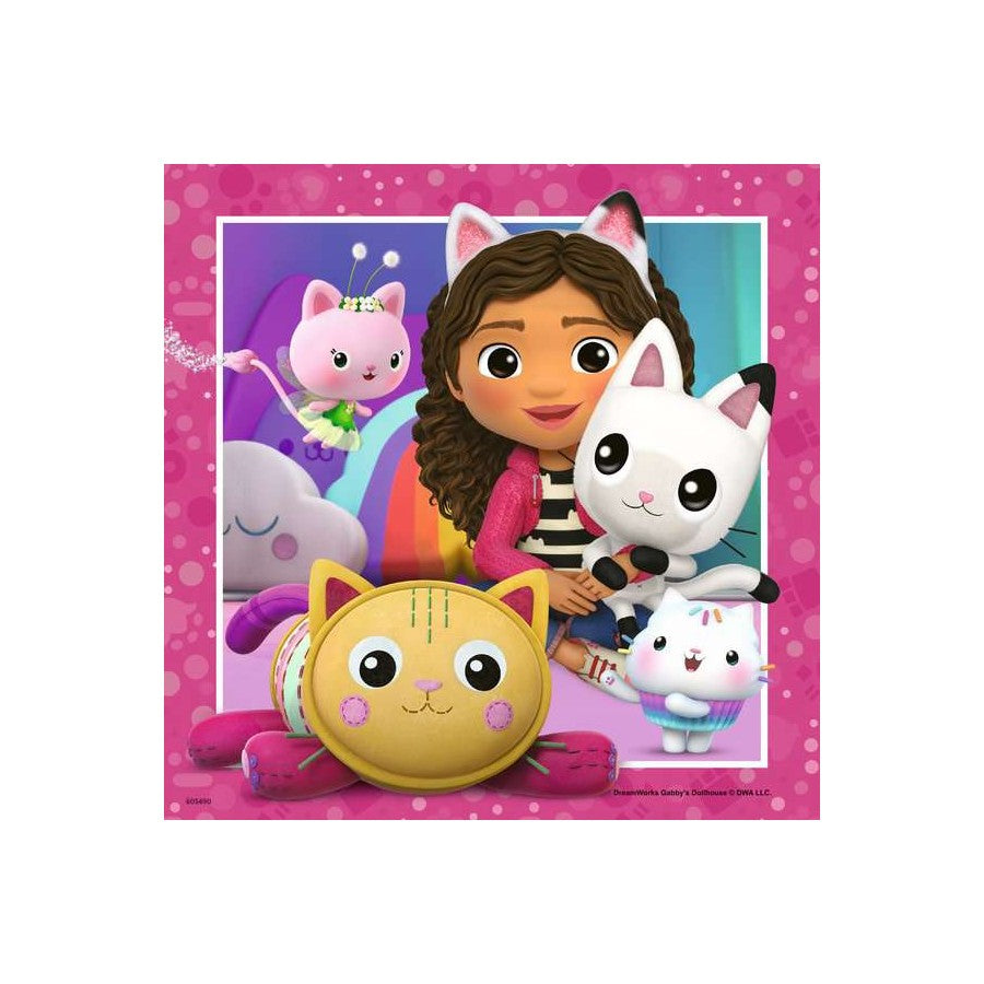 Ravensburger 3 x 49 Piece Puzzles - Gabby's Dollhouse It's Meow Time!