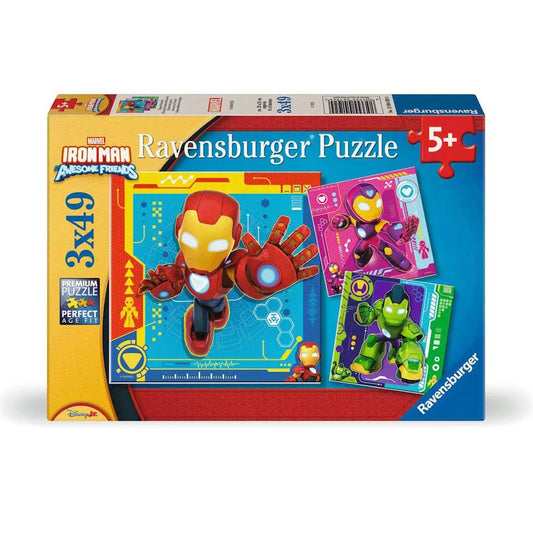 Ravensburger 3 x 49 Piece Puzzles - Marvel Iron Man & His Awesome Friends