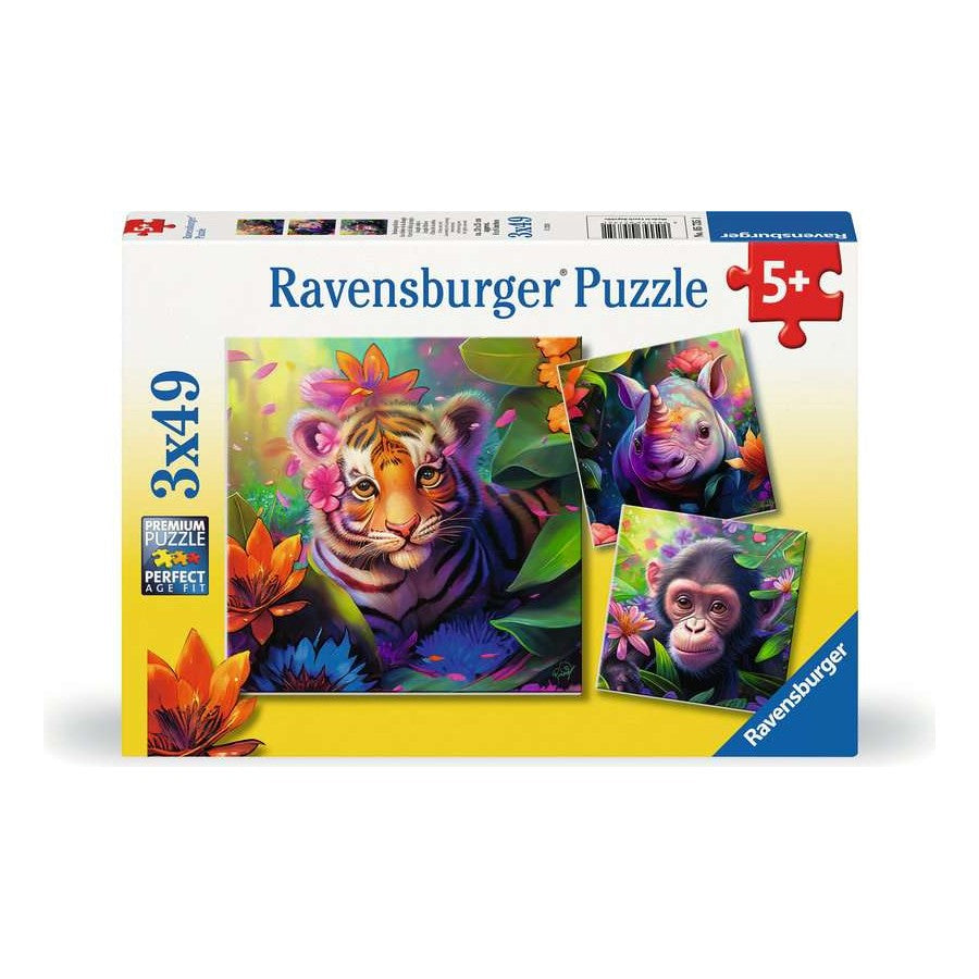 Ravensburger 3 x 49 Piece Puzzles - Jungle Babies